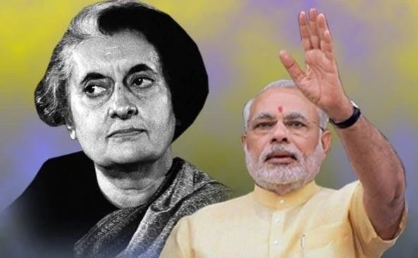 Modi and Indira