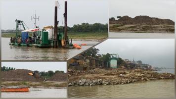 स्पेशल रिपोर्ट: बनारस की गंगा में 'रेत की नहर' और 'बालू का टीला'