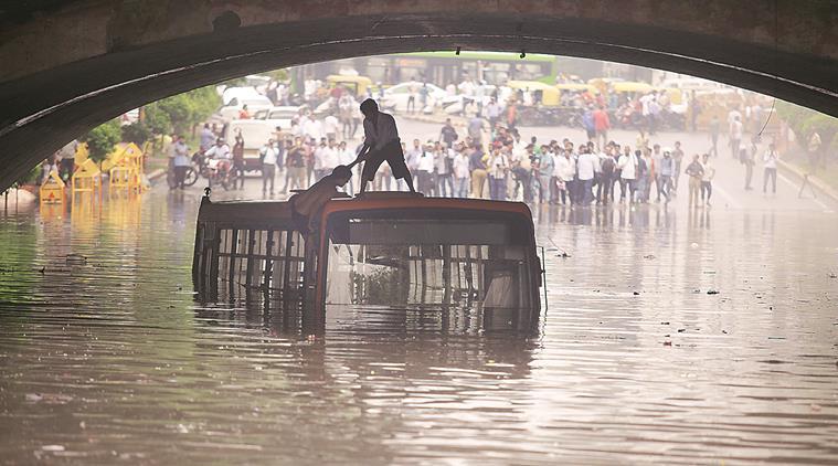 Minto Road water logging