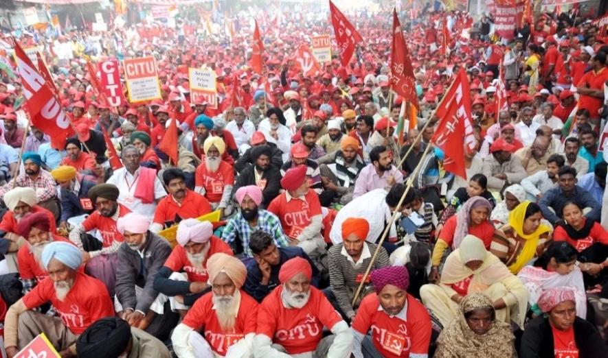 mazdoor kisan rally