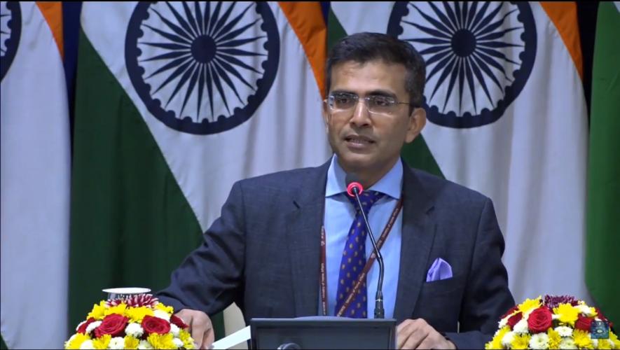 Ministry of External Affairs Spokesperson Raveesh Kumar