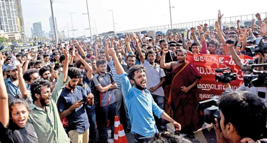 Sri Lankan students demonstration