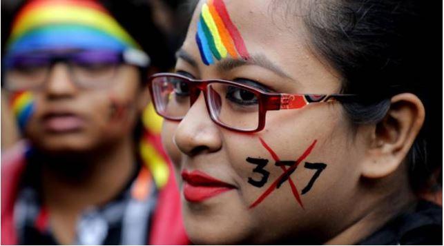 LGBT activist during the 16th Kolkata Rainbow pride walk 
