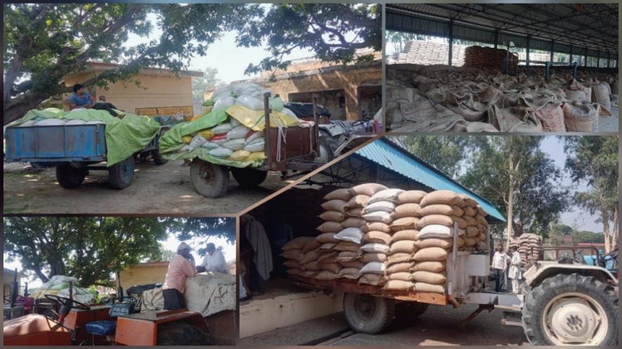 बिजनौर ज़िले के गेहूं क्रय केंद्र