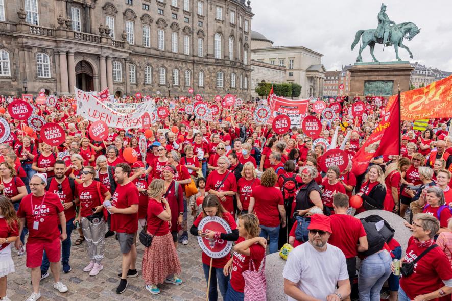 प्रगतिशीलों ने डेनमार्क सरकार से मानवीय हस्तक्षेप कर नर्स हड़ताल को ख़त्म करने की मांग की