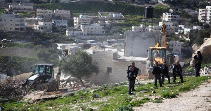 इज़रायल की क़ब्ज़े वाले वेस्ट बैंक में फ़िलिस्तीनी घरों और अन्य ढांचों पर अवैध कार्रवाई