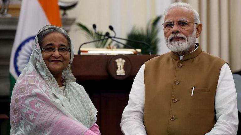 Modi and Sheikh Hasina 