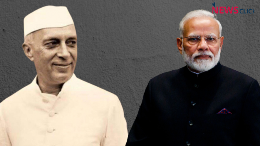 nehru modi