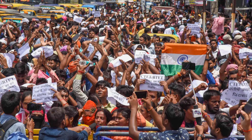 bihar protest