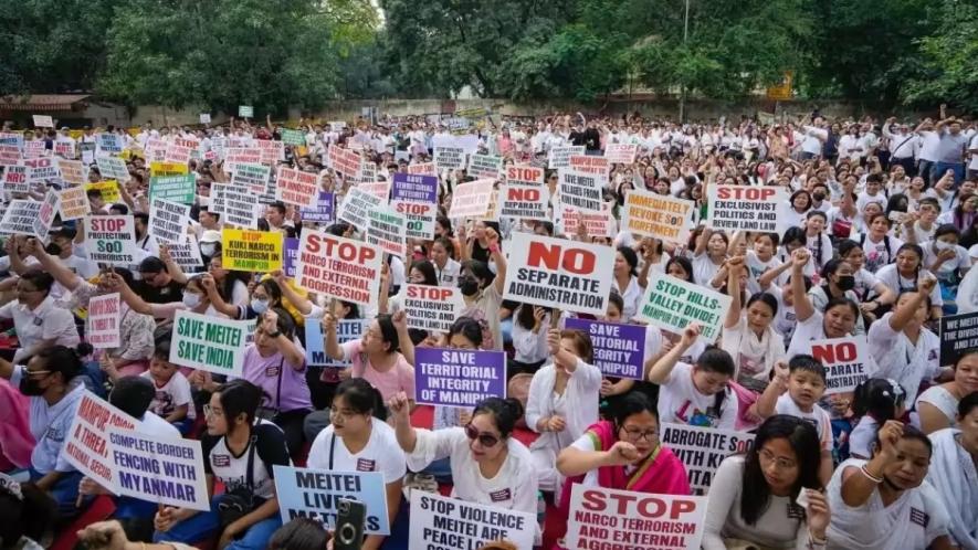 manipur protest