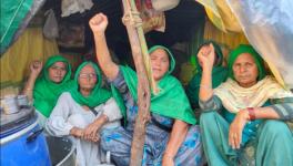 आंदोलनरत किसानों के साथ महिला संगठन भी एकजुट