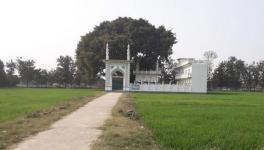 धन्नीपुर की वह ज़मीन जहां बाबरी की जगह नई मस्जिद प्रस्तावित है।