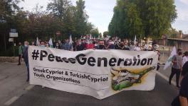 साइप्रस में प्रगतिशील वर्गों ने एकता और शांति के लिए रैली निकाली