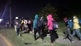 सीमा पर गश्ती चौकियों से बच कर ग्वाटेमाला में प्रवेश करने वाले होंडुरास के प्रवासियों को वापस भेजा गया
