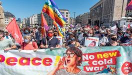 नाटो शिखर वार्ता के ख़िलाफ़ ब्रसेल्स में विरोध प्रदर्शन