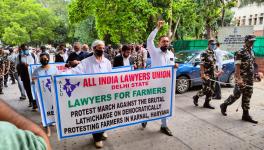 करनाल हिंसा के ख़िलाफ़ वकीलों का सुप्रीम कोर्ट से लेकर हरियाणा भवन तक रोष मार्च